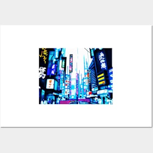 Neon City Posters and Art